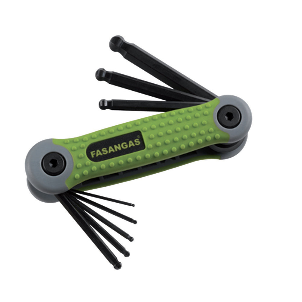 Set Chiavi Maschio Esagonali Piegate Con Impronta Sferica, FG 139C/FS