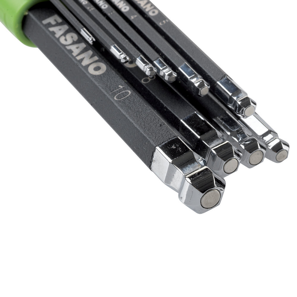 Set Chiavi Maschio Esagonali Piegate Con Impronta Sferica, FG 139/LM