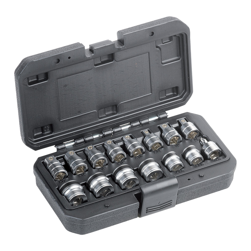 Set 15 Chiavi A Bussola Per Rimozione Tappi Olio, FG 175/S15