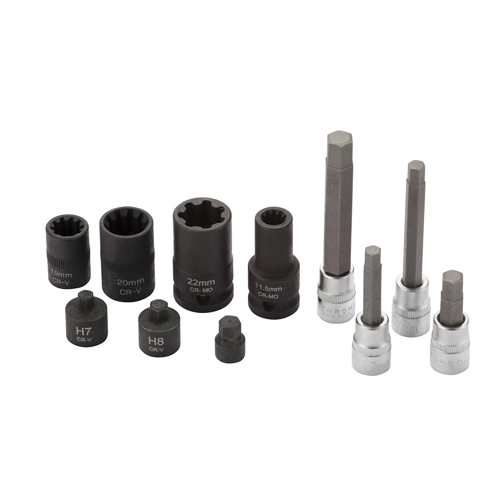 Set 11 Utensili Per Smontaggio Bulloni Pinze Freno, FG 198/S11