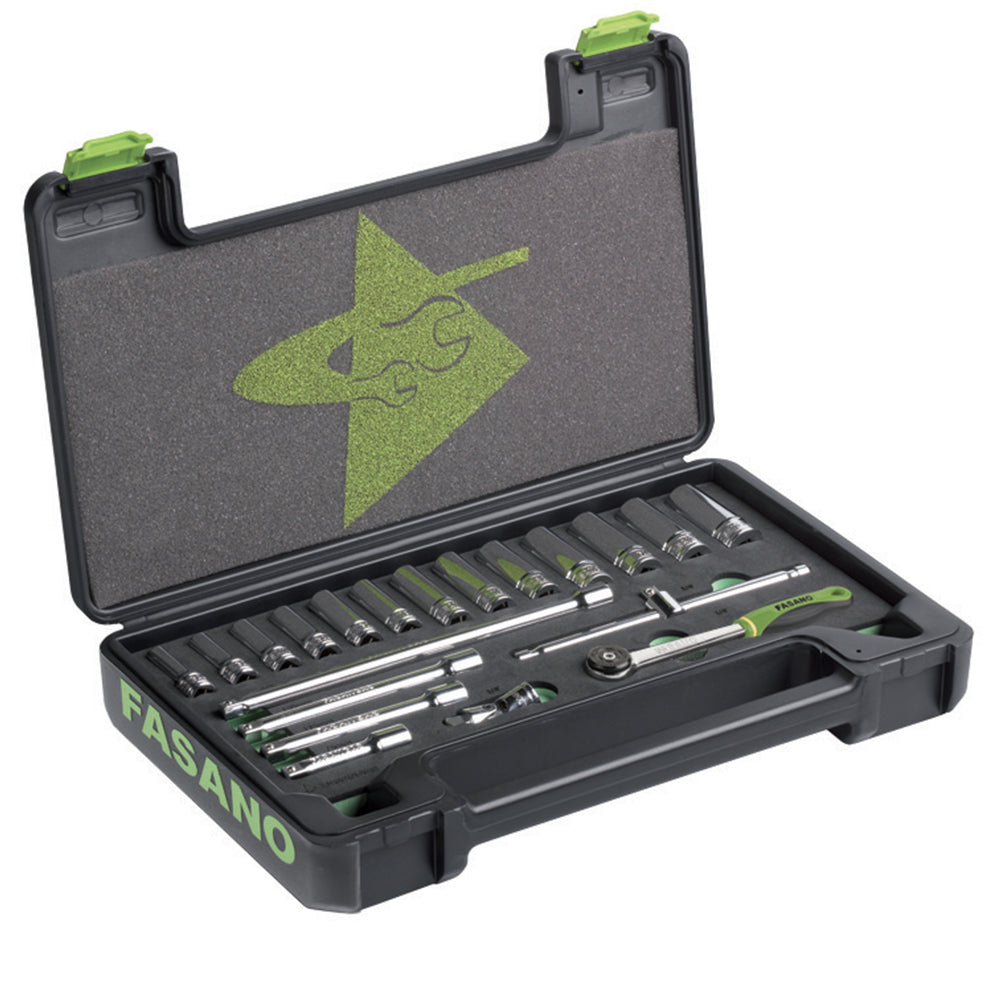 Set Chiavi A Bussola Esagonali Lunghe - 3/8, FG 624B/LS20