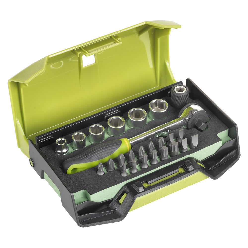 Set 25 Utensili Con Attacco Quadro - 1/4, FG 624/S25