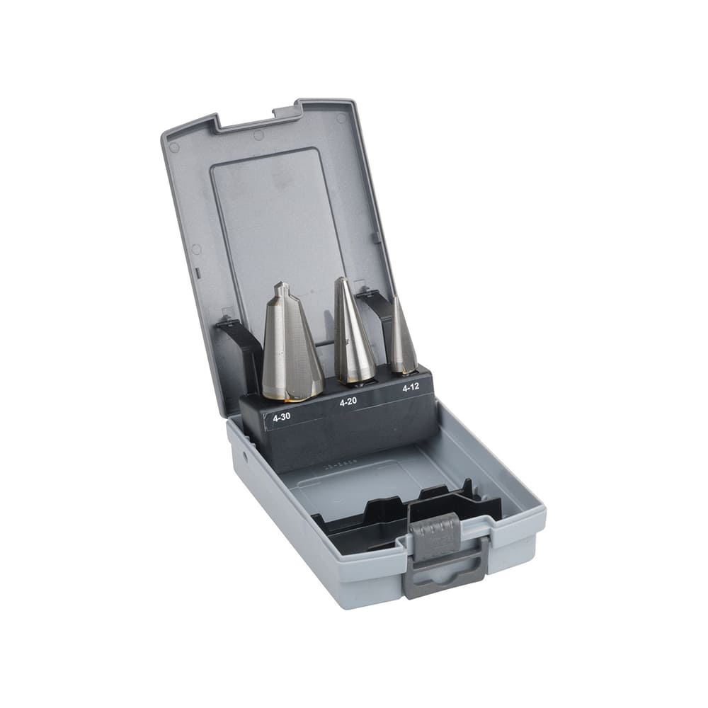Set 3 Frese Coniche In Acciaio Hss, FG 80HSS/S3