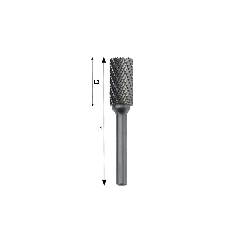 Lime Rotative Cilindriche In Metallo Duro Hm4 - Estremita Cilindrica A Spigoli Vivi, FG 80MD/ET