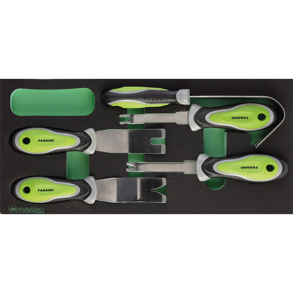 Modulo 5 Utensili Leva Pioli Con Lama In Acciaio Inox, FG 100/68
