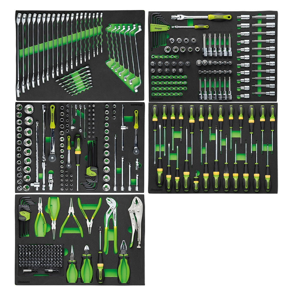 Assortimento Di 362 Utensili In Moduli In Gomma, FG 100/AS362