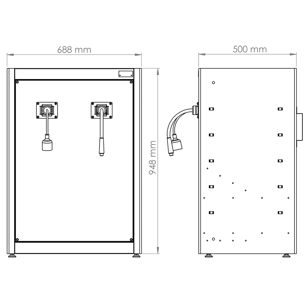 Modulo Distribuzione Aria Compressa Ed Energia Elettrica., FG 118M/69H