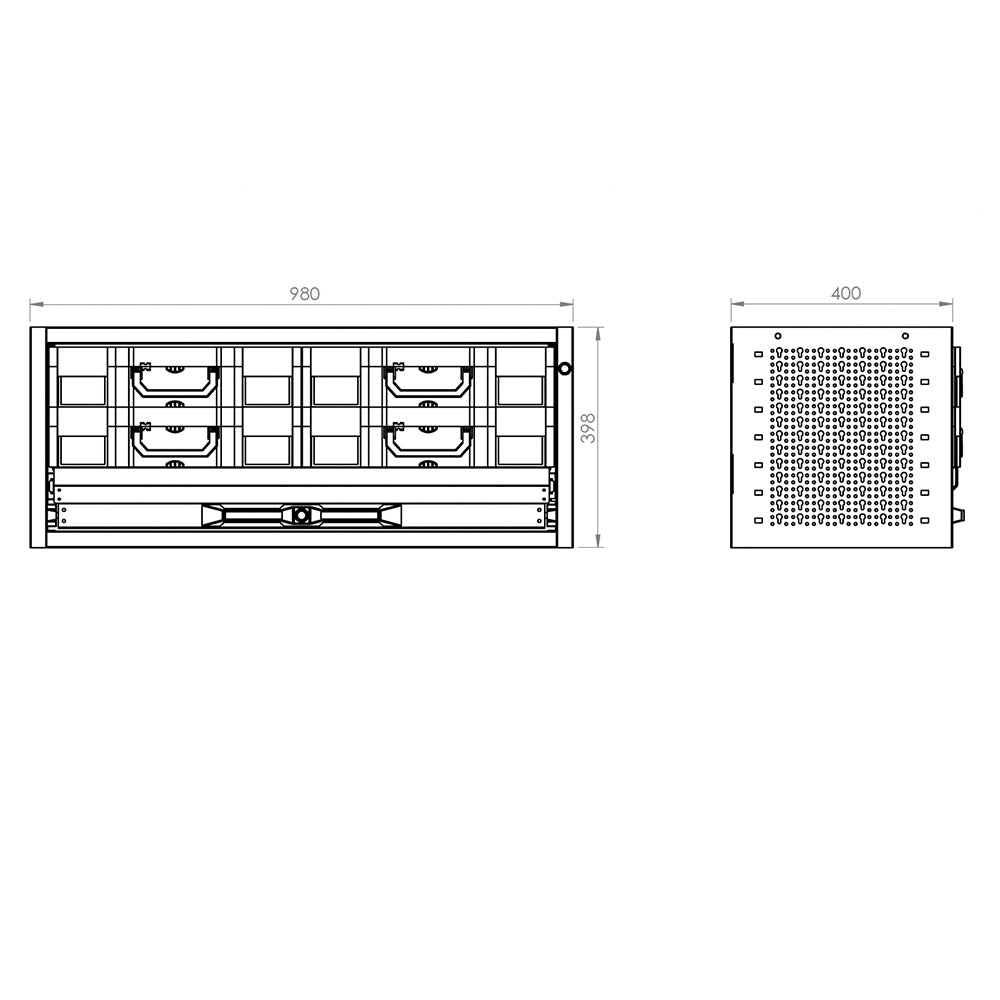 Cassettiera Con 4 Valigette, FG 119M/C98-V