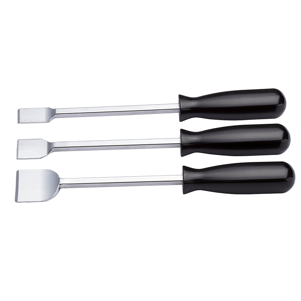 Set 3 Raschietti In Acciaio Con Manico In Abs Fasano Tools, FG 184R/S3