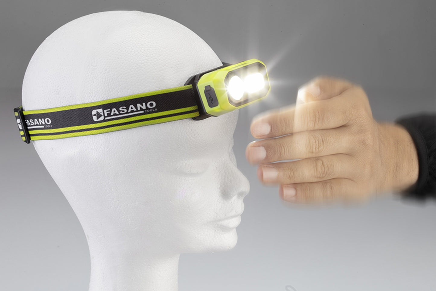 Lampada Da Testa A Doppio Led Con Sensore On/Off Contacless, FG 213/L480