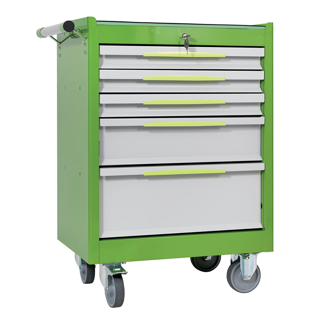 Carrello Porta Utensili Mod. Fg 102 Con Top In Gomma A 5 Cassetti, FG 102V/5G
