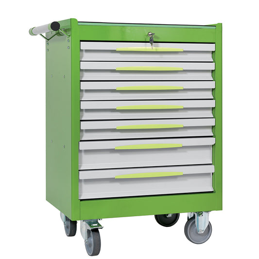 Carrello Porta Utensili Mod. Fg 102 Con Top In Gomma A 7 Cassetti, FG 102V/7G
