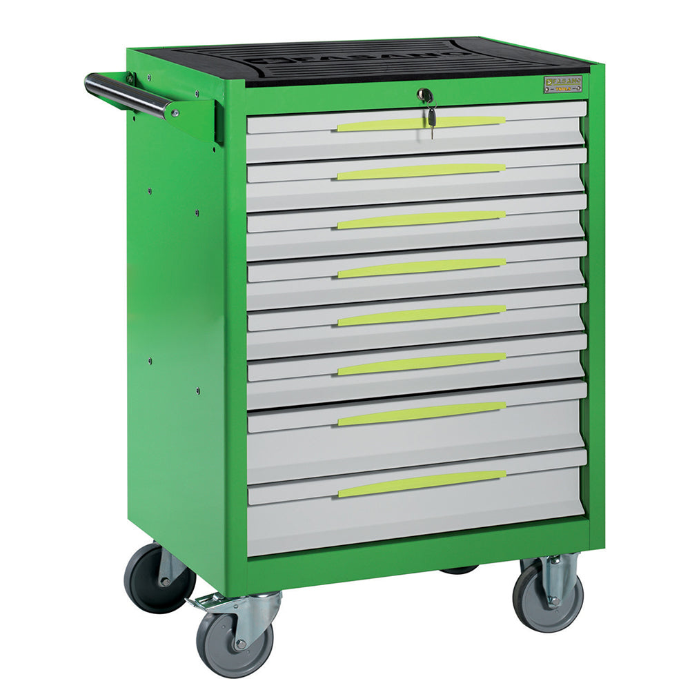 Carrello Porta Utensili Mod. Fg 102 Con Top In Gomma A 8 Cassetti, FG 102V/8G