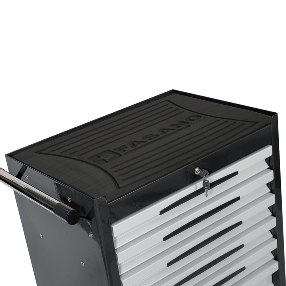 Carrello Porta Utensili Mod. Fg 104 Con Top In Gomma A 6 Cassetti, FG 104D/6G