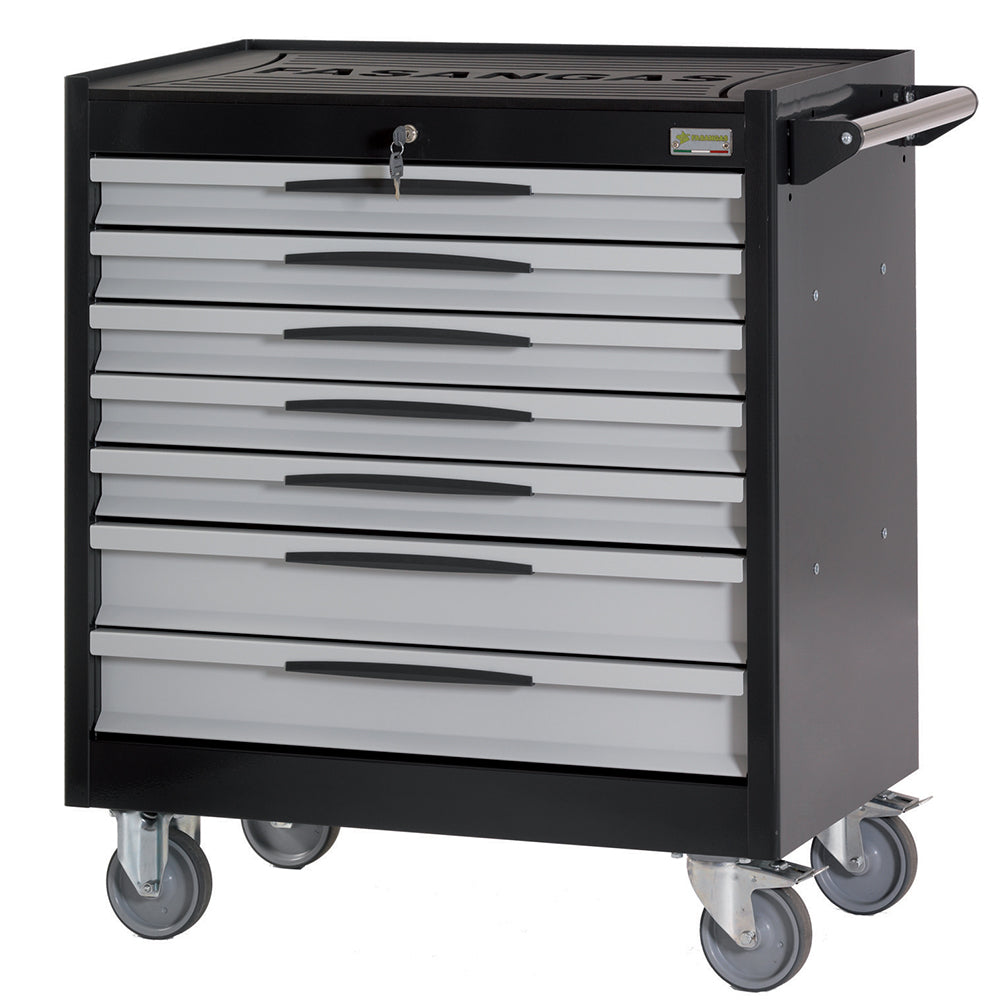 Carrello Porta Utensili Mod. Fg 104 Con Top In Gomma A 7 Cassetti, FG 104D/7G