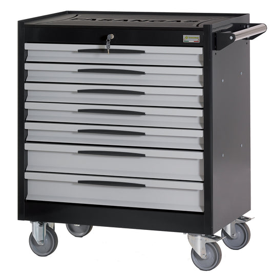 Carrello Porta Utensili Mod. Fg 104 Con Top In Gomma A 7 Cassetti, FG 104D/7G