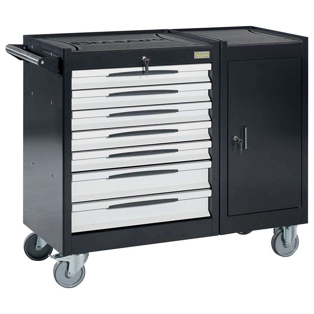 Carrello Porta Utensili Mod. Fg 105 Con Top In Gomma A 6 Cassetti, FG 105D/7G