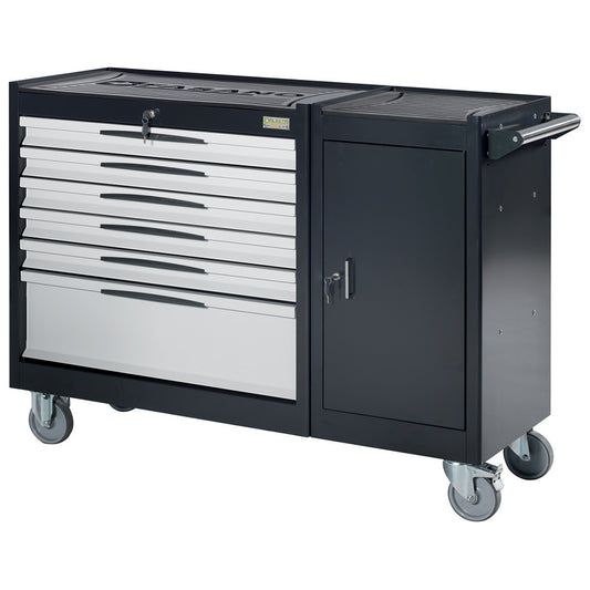 Carrello Porta Utensili Mod. Fg 109 Con Top In Gomma A 6 Cassetti, FG 109D/6G