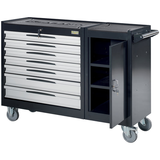 Carrello Porta Utensili Mod. Fg 109 Con Top In Gomma A 7 Cassetti, FG 109D/7G
