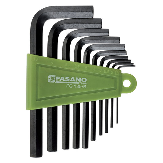 Set Chiavi Maschio Esagonali Piegate Serie Corta, FG 139/B
