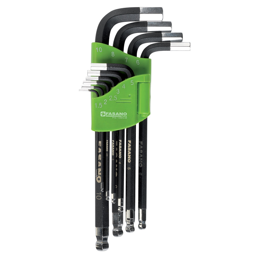 Set Chiavi Maschio Esagonali Piegate Con Impronta Sferica, FG 139/LM
