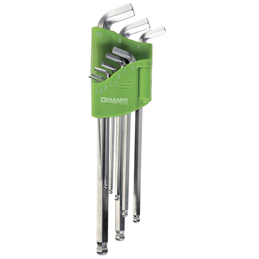 Set Chiavi Maschio Esagonali Piegate Con Lato Extra Corto, FG 139/S9