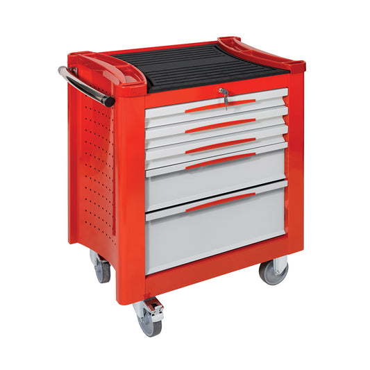 Carrello Porta Utensili Mod. Fg 150 Con Top In Gomma A 5 Cassetti, FG 150R/5G