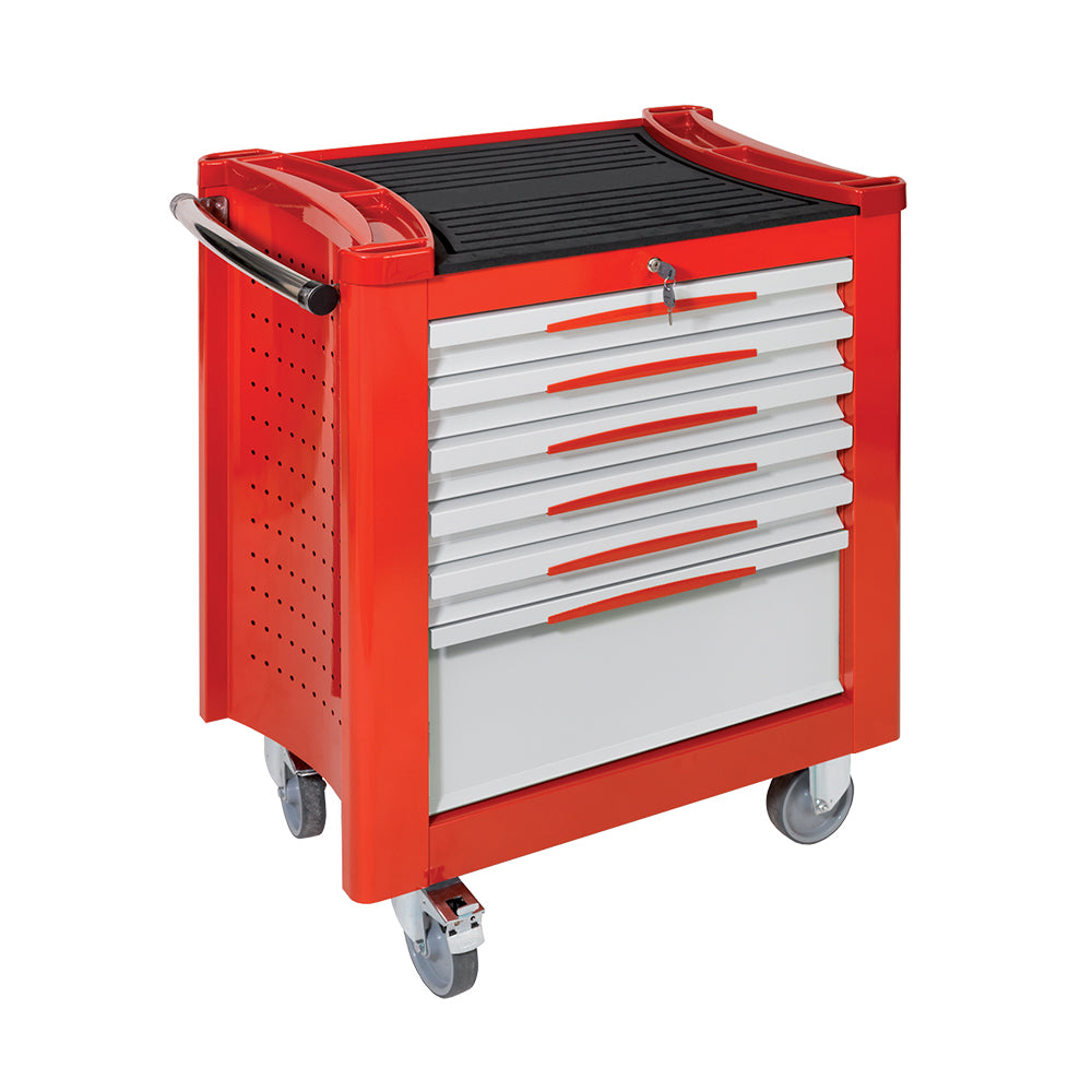 Carrello Porta Utensili Mod. Fg 150 Con Top In Gomma A 6 Cassetti, FG 150R/6G