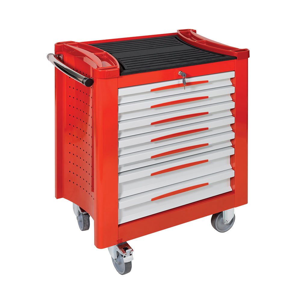 Carrello Porta Utensili Mod. Fg 150 Con Top In Gomma A 7 Cassetti, FG 150R/7G