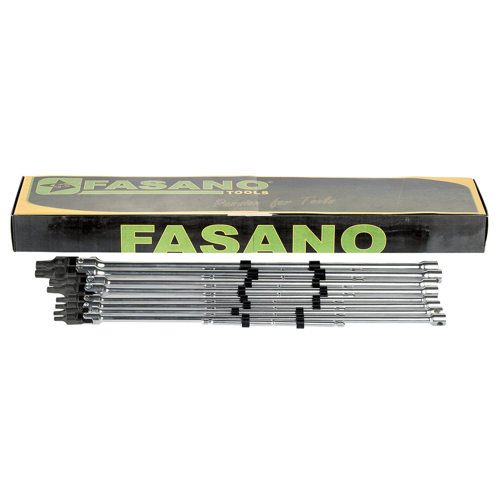 Set Chiavi A T Snodate Con Inserto Maschio Torx, FG 619TX/S8