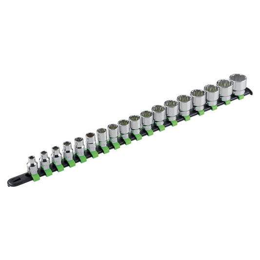 Set Chiavi A Bussola Poligonali - 3/8, FG 624C/S18