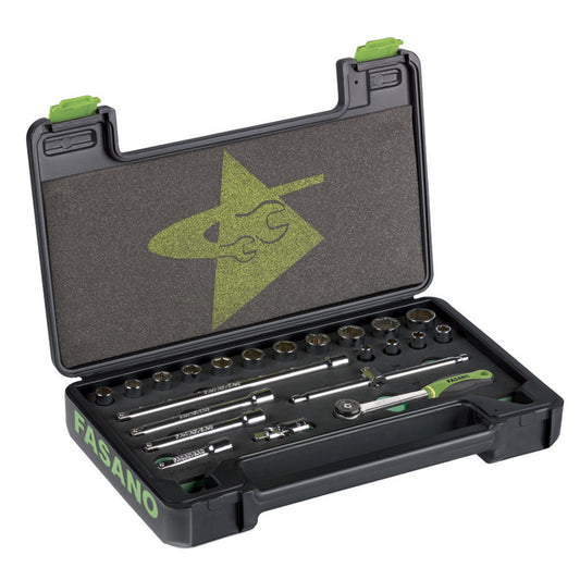 Set Chiavi A Bussola Poligonali - 3/8, FG 624C/S22