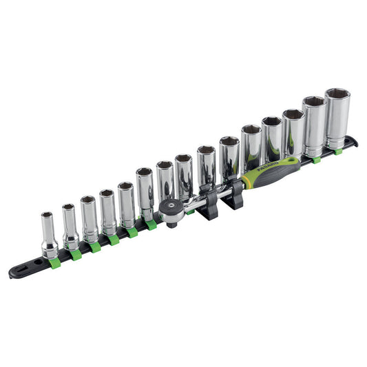 Set Chiavi A Bussola Esagonali Lunghe - 3/8, FG 624L/S16
