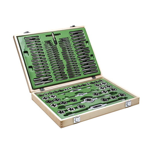 Set Maschi E Filiere In Acciaio A Cromo E Accessori -110Pz, FG 70/S110