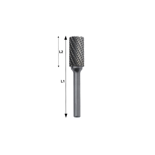 Lime Rotative Cilindriche In Metallo Duro Hm4 - Estremita Cilindrica A Spigoli Vivi, FG 80MD/ET