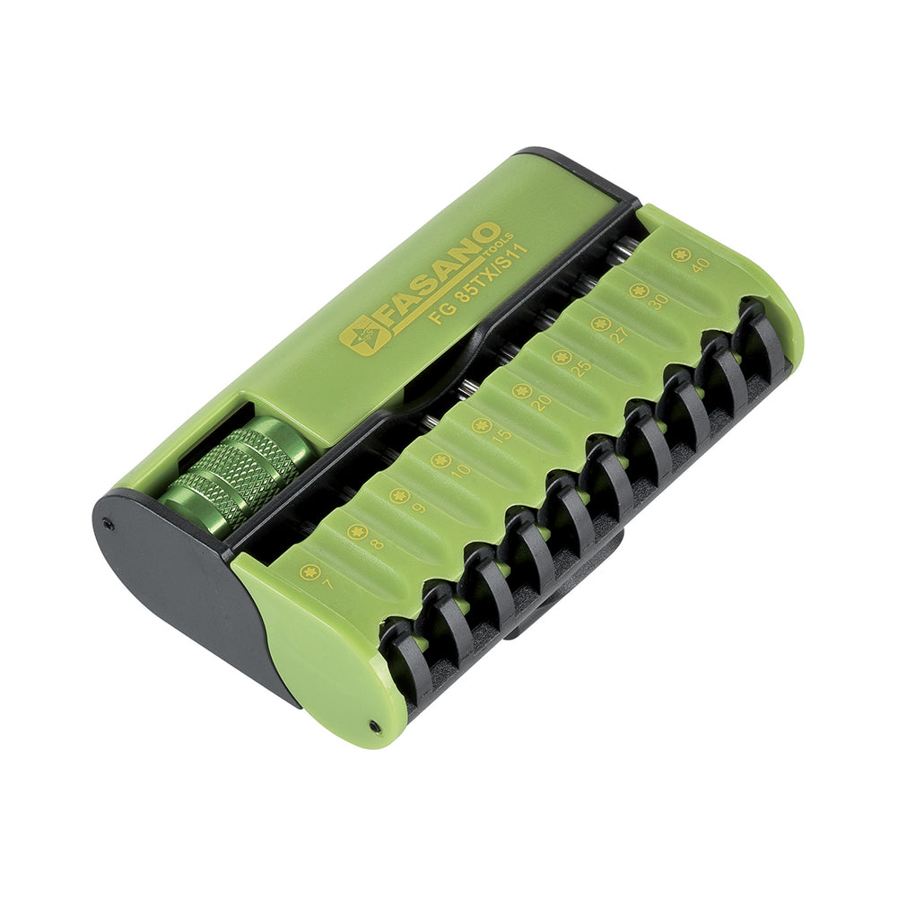 Set 10 Inserti Torx Da 1/4 + Porta Inserti Per Avvitatore, FG 85TX/S11