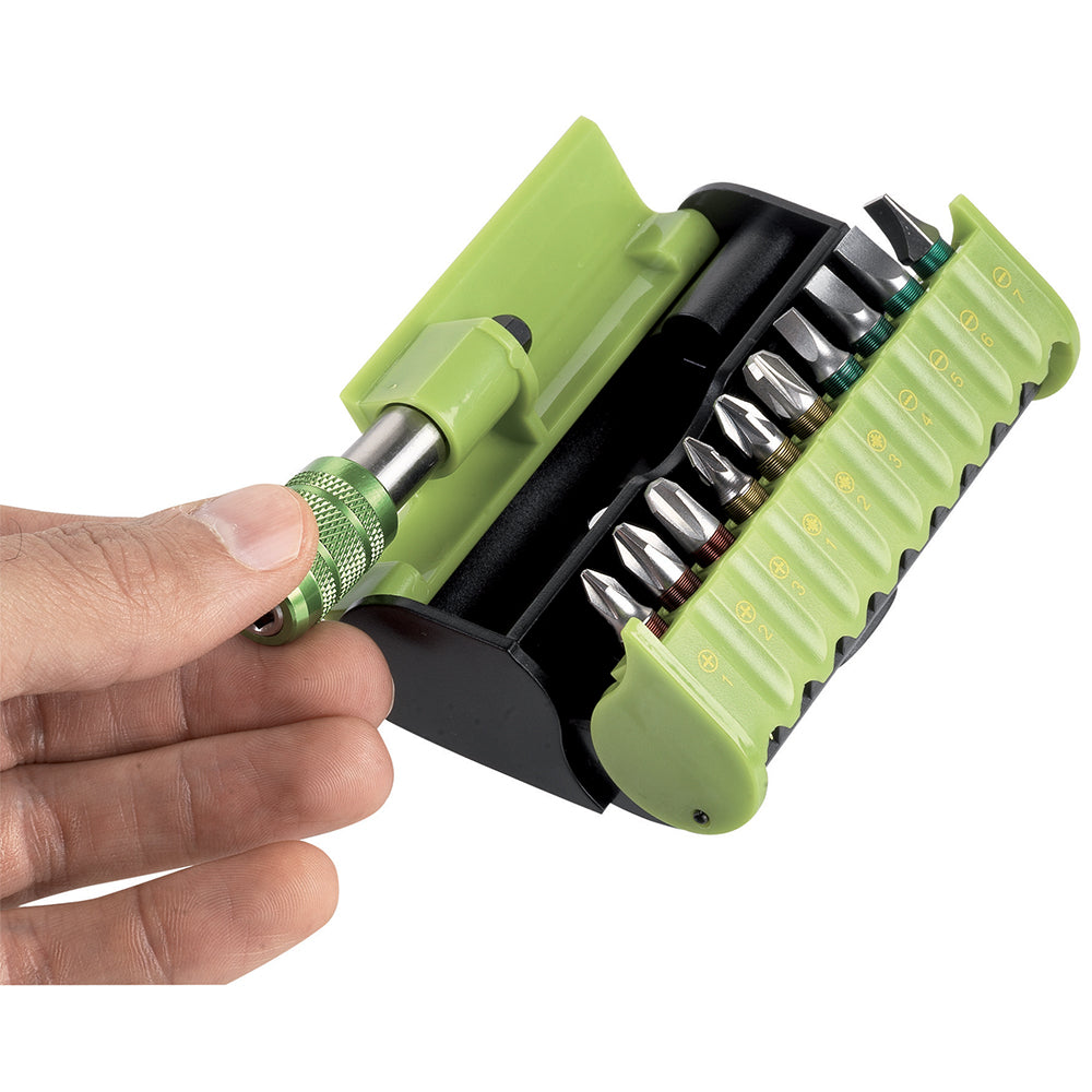 Set 10 Inserti Da 1/4 + Porta Inserti Per Avvitatore, FG 85/S11