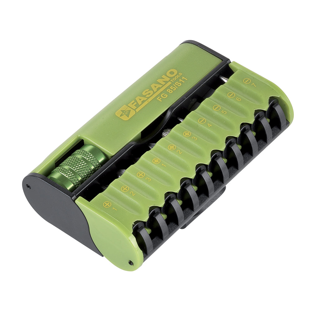 Set 10 Inserti Da 1/4 + Porta Inserti Per Avvitatore, FG 85/S11
