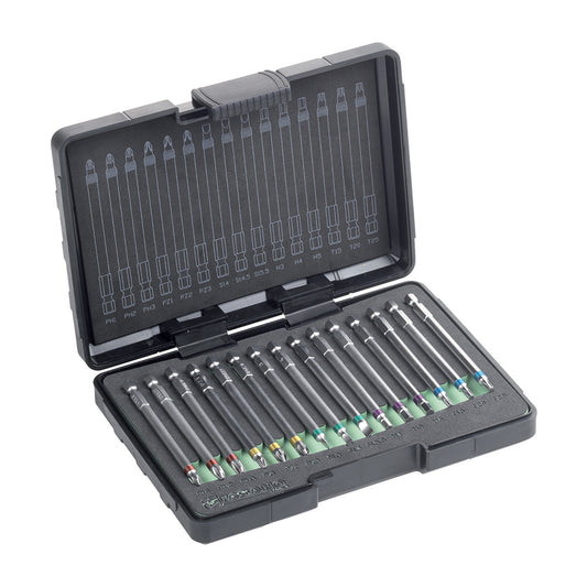 Set 15 Inserti Con Aggancio 1/4 E Lunghezza 100Mm, FG 85/S15L