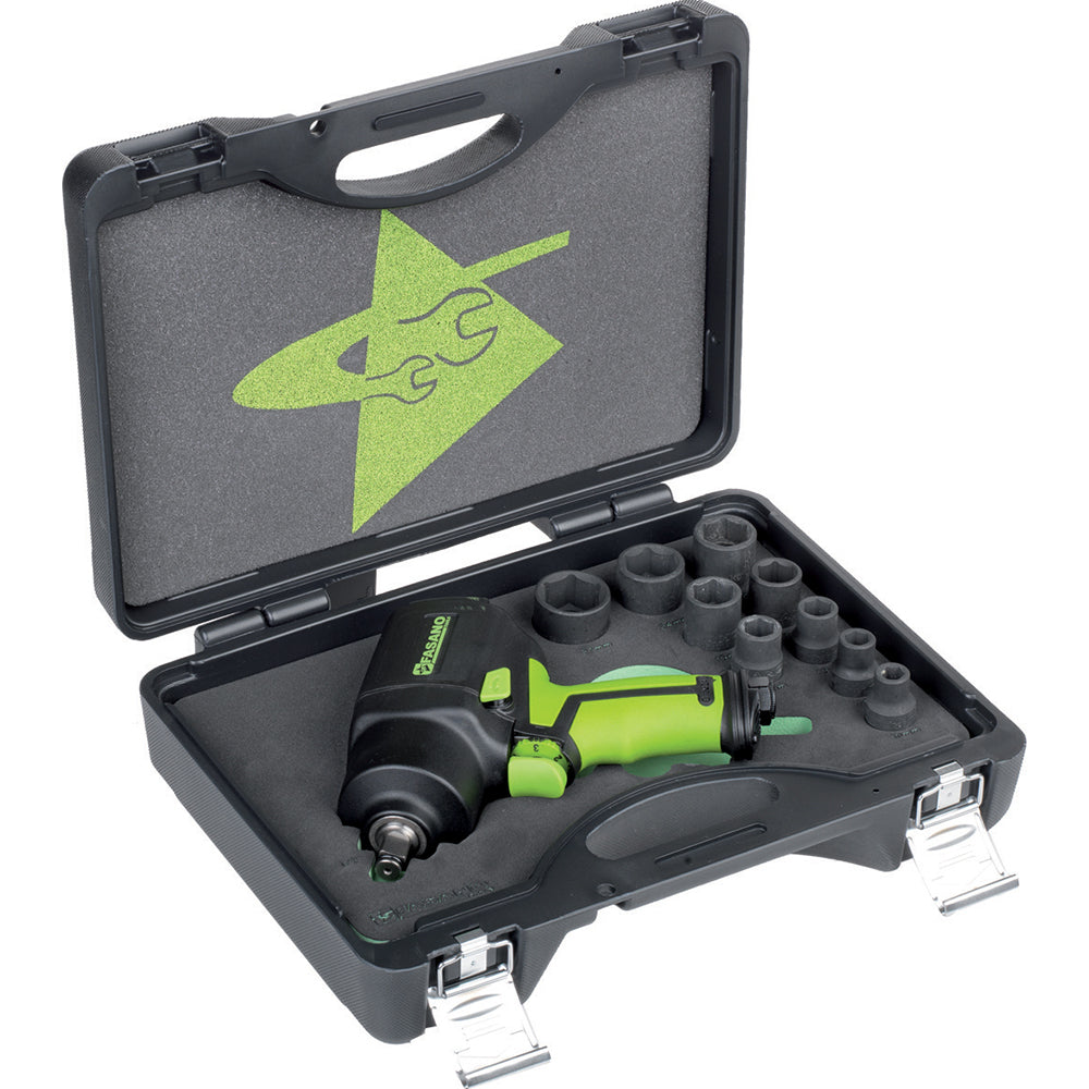 Set Avvitatore Pneumatico Ad Impulsi Con Attacco Quadro 1/2 E Chiavi A Bussola Rinforzate, FGA 309/S10