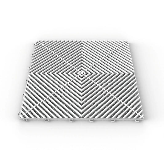 Piastrelle Pavimentazione 40x40 (BIANCO) – Antiscivolo, Carrabili, Drenanti