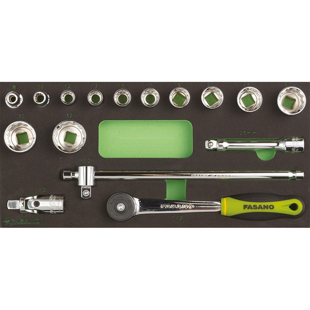 Modulo Chiavi A Bussola Poligonali E Accessori - 1/2, FG 100/21D