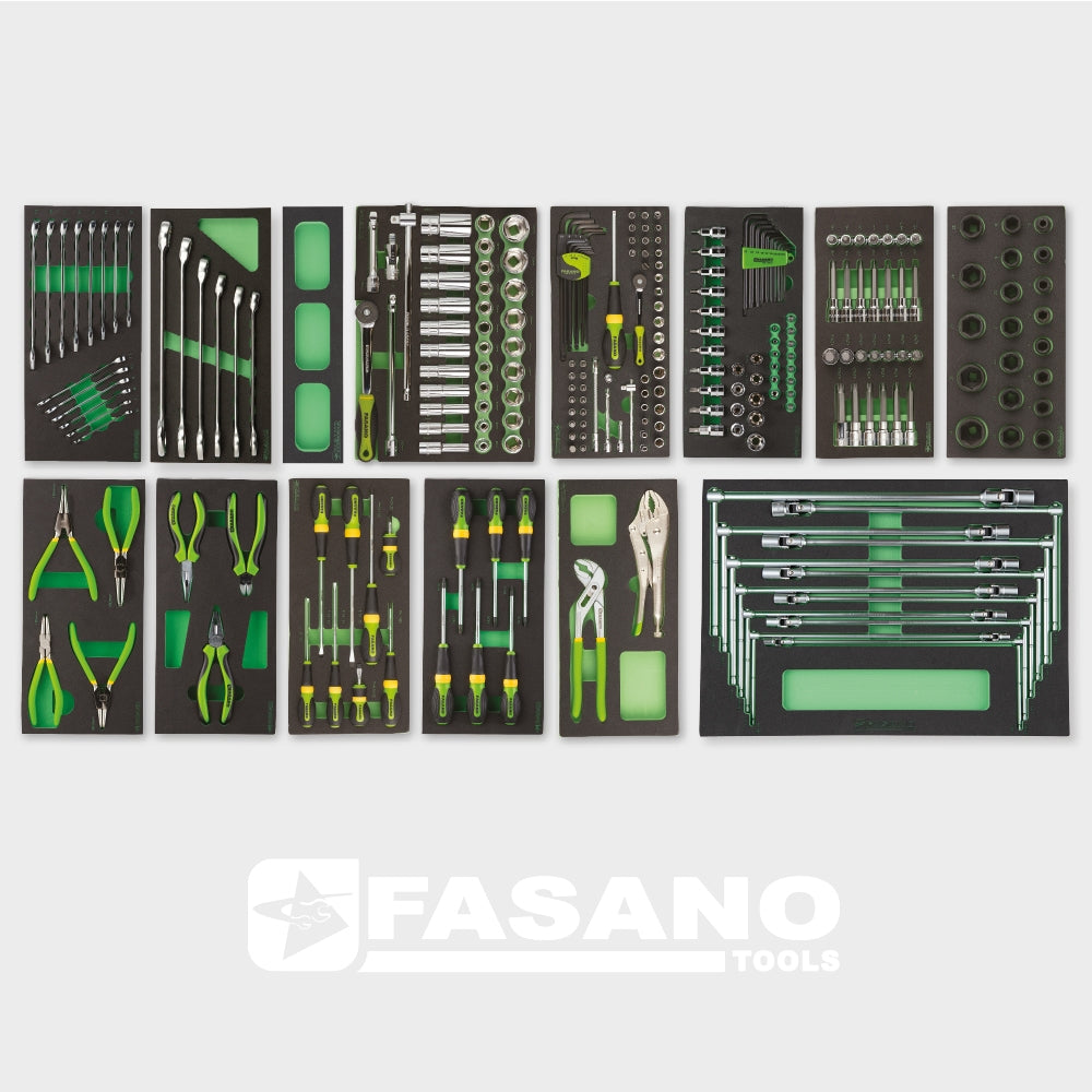 Assortimento 248 Utensili In Moduli Di Gomma, FG 100/AS248