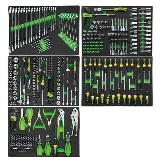 Assortimento Di 362 Utensili In Moduli In Gomma, FG 100/AS362