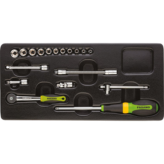 Modulo Chiavi A Bussola Poligonali E Accessori - 1/4, FG 102/17
