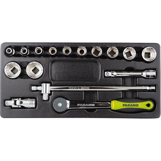 Modulo Chiavi A Bussola Poligonali E Accessori - 1/2, FG 102/21D