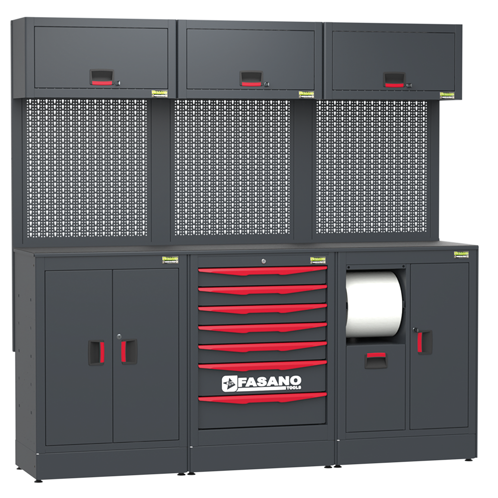 Configurazione Fg 117 Da 2.065 Mm Con Cassettiera A 7 Cassetti, FG 117/CO6V