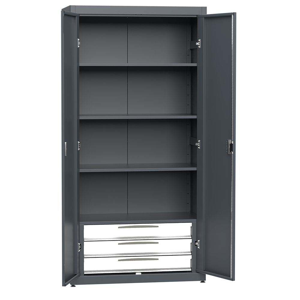 Armadietto 1.000Mm Dotato Di 4 Ripiani Interni E Modulo, FG 118/AR3V