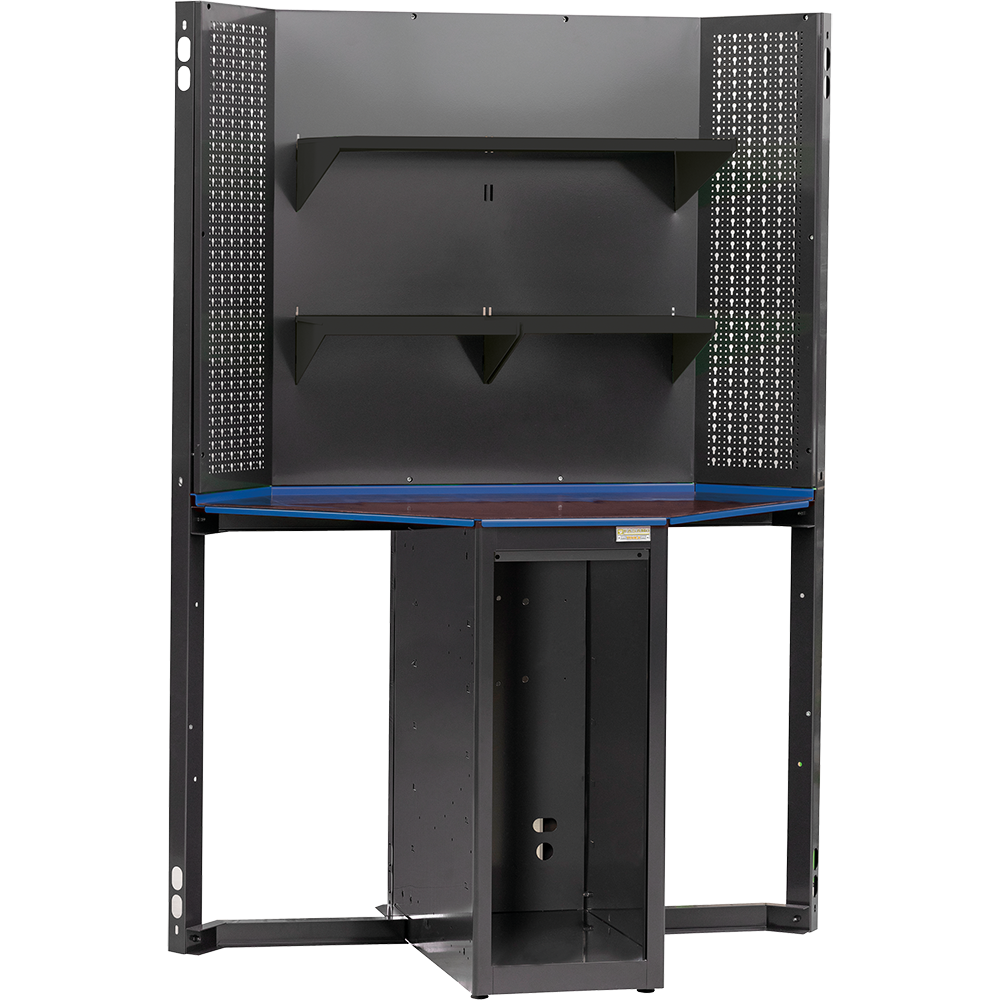 Struttura Vuota Per Configurazione Ad Angolo Dotata Di 3 Mensole Porta Oggetti, FG 118V/138AN