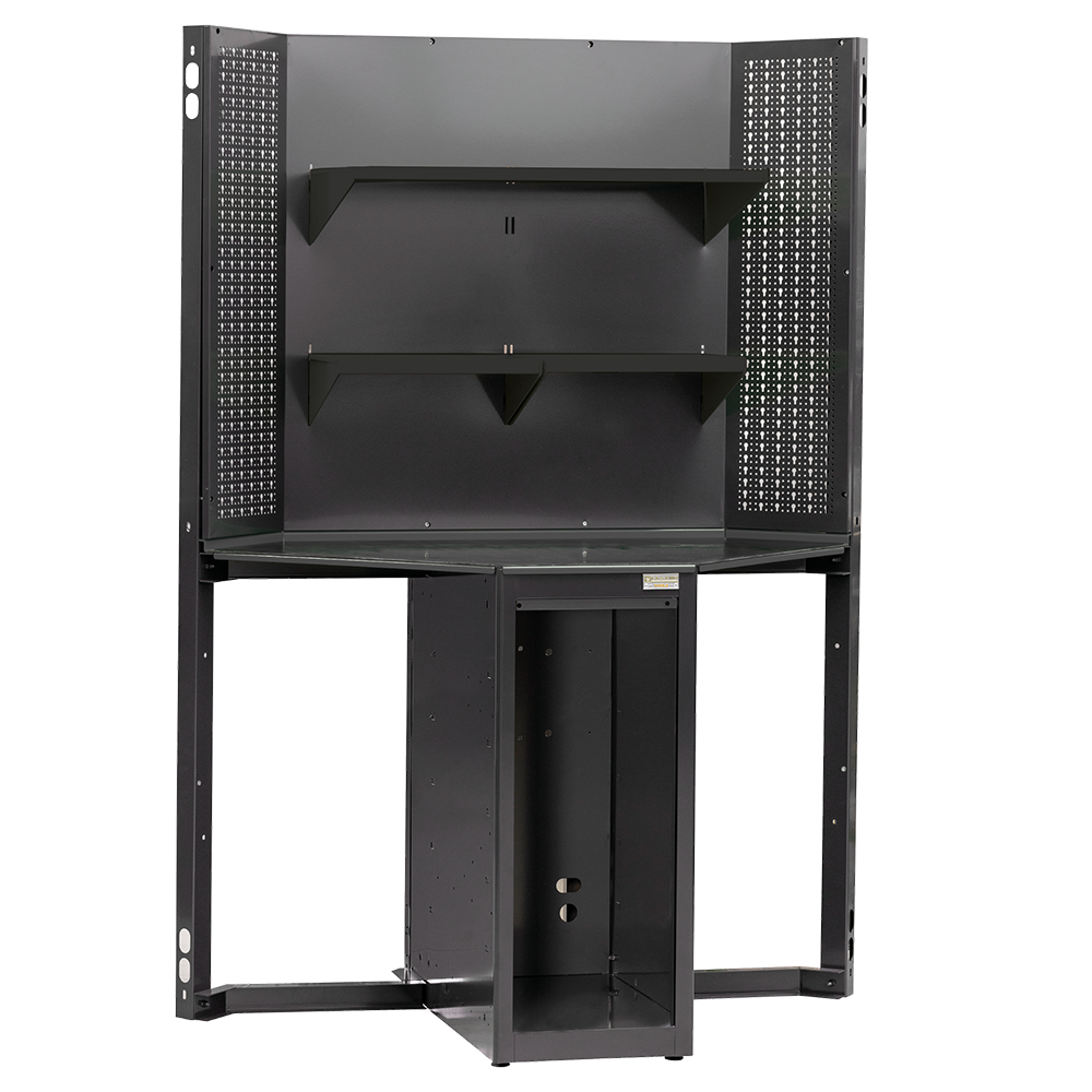 Struttura Vuota Per Configurazione Ad Angolo Dotata Di 3 Mensole Porta Oggetti, FG 118V/138AN